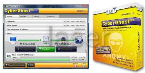 Get free one month premium cyberghost vpn .