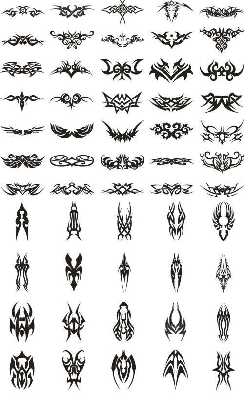 Archive Vector Cliparts EPS Tattoo Line Art Drawings Online Store