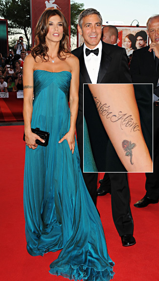 Keith had one of his tattoos her most recent addition, "I'll never walk 