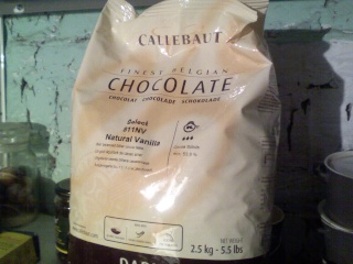 chocolat en pastilles Callebaut